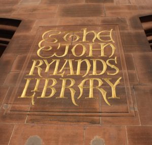 Il logo della "John Rylands Library"