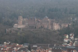 Castello di Heidelberg visto dal Philosophenweg