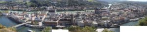 Passau vista dal Castello Veste Oberhaus