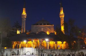 Moschea Mihrimah Sultan - vista notturna