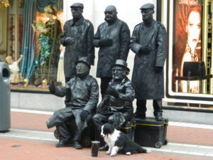 Grafton Street - sculture umane